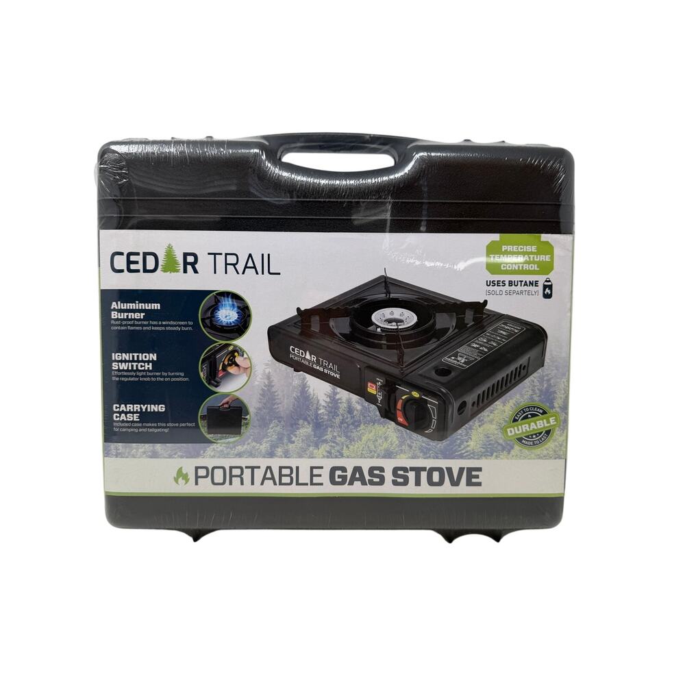 Cedar Trail Portable Gas Stove W/ Case